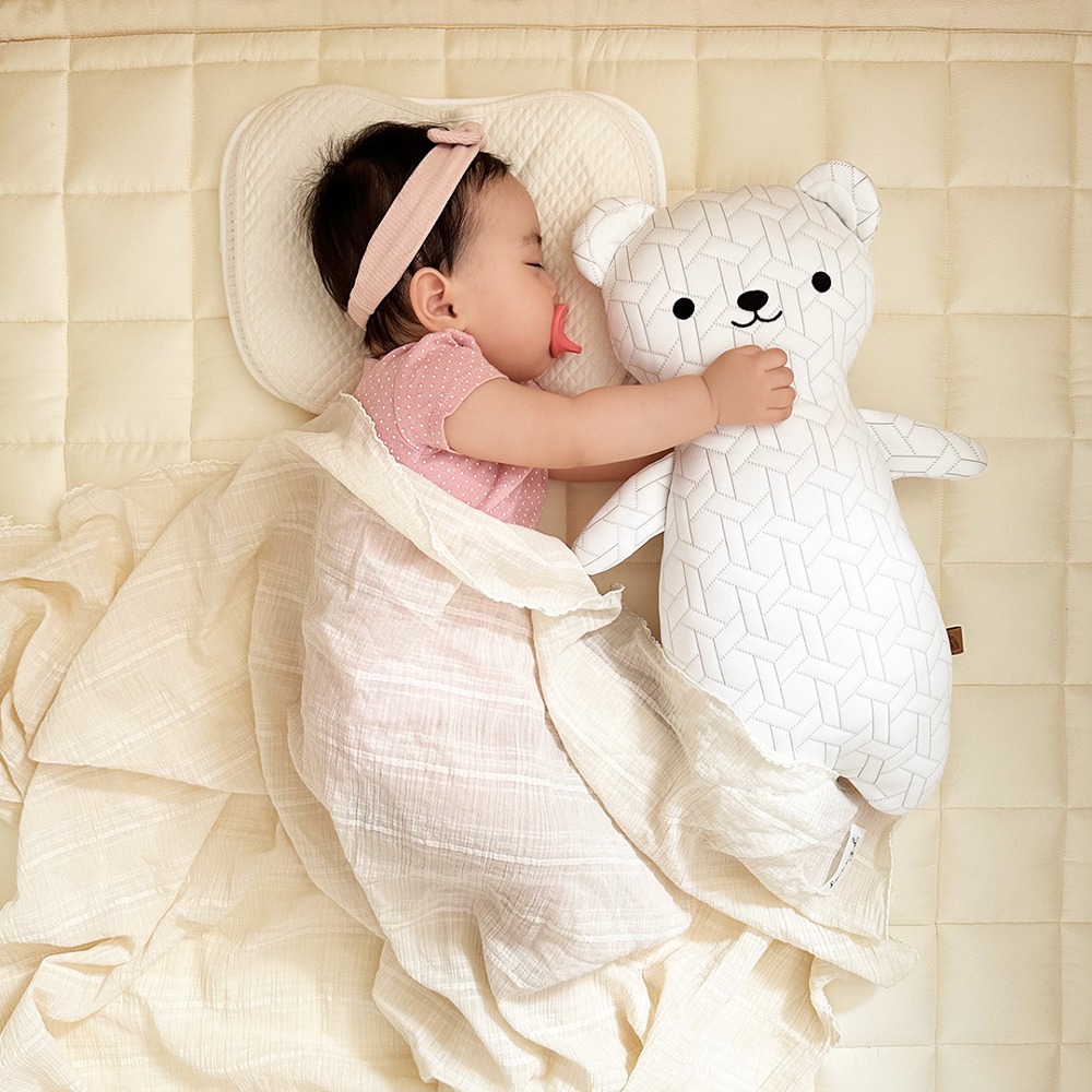 Cool Cool Bear 婴儿 冷感 润肤露 Duraron 幼儿 喜欢的熊玩偶 凉爽的枕头